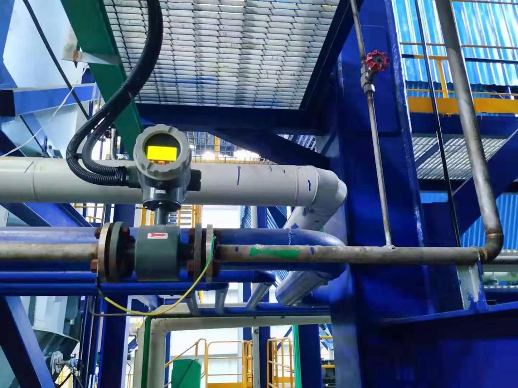 電磁流量計現場安裝圖 故